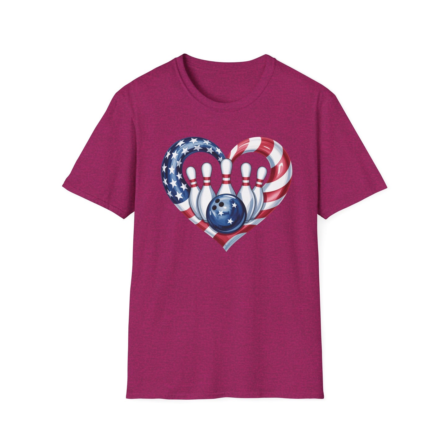 Bowling heart USA T-Shirt