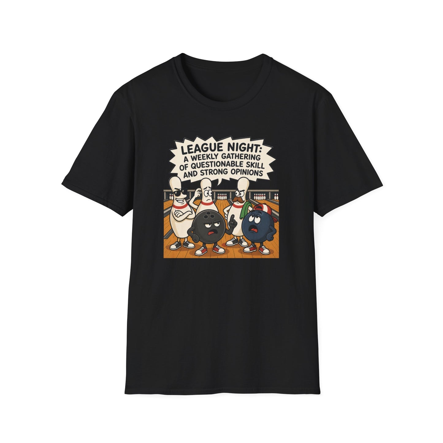 League night opinions funny bowling T-Shirt