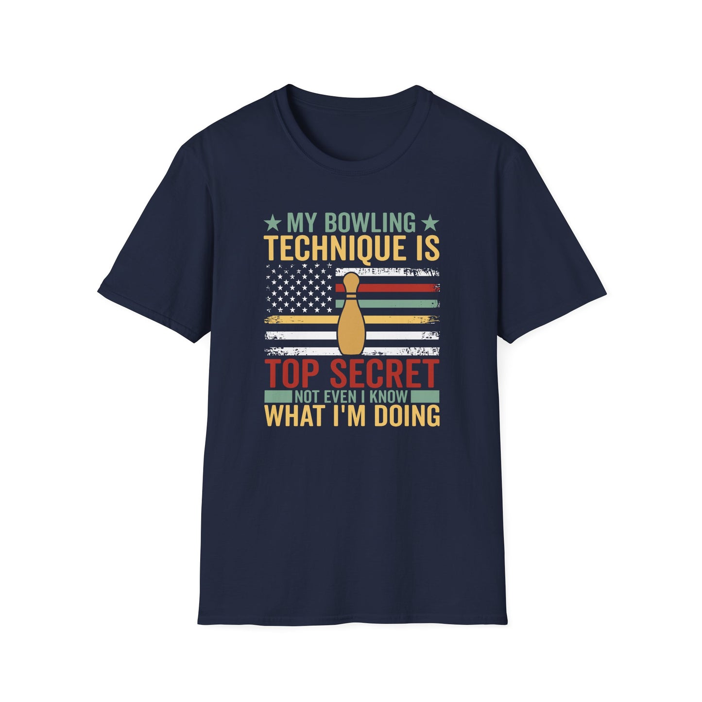 Bowling technique top secret USA T-Shirt