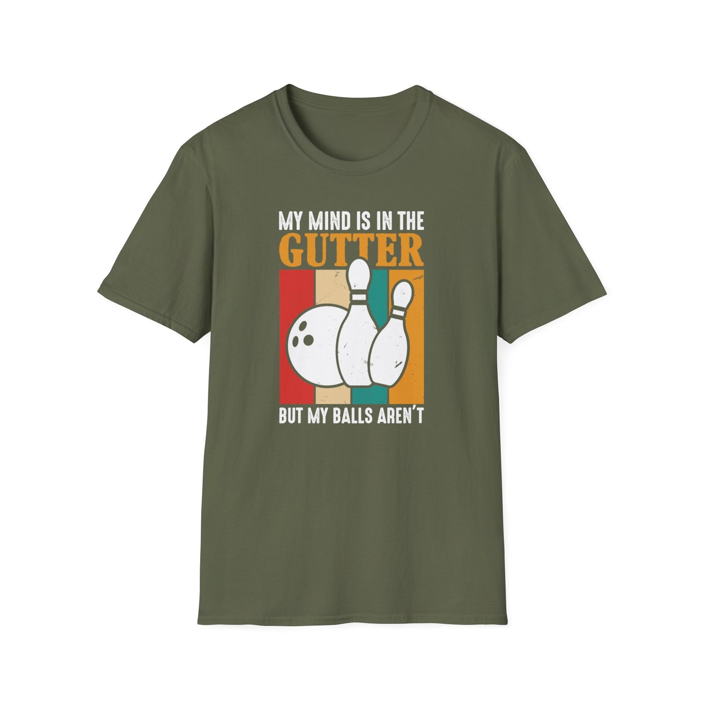Funny bowling mind is in the gutter T-Shirt