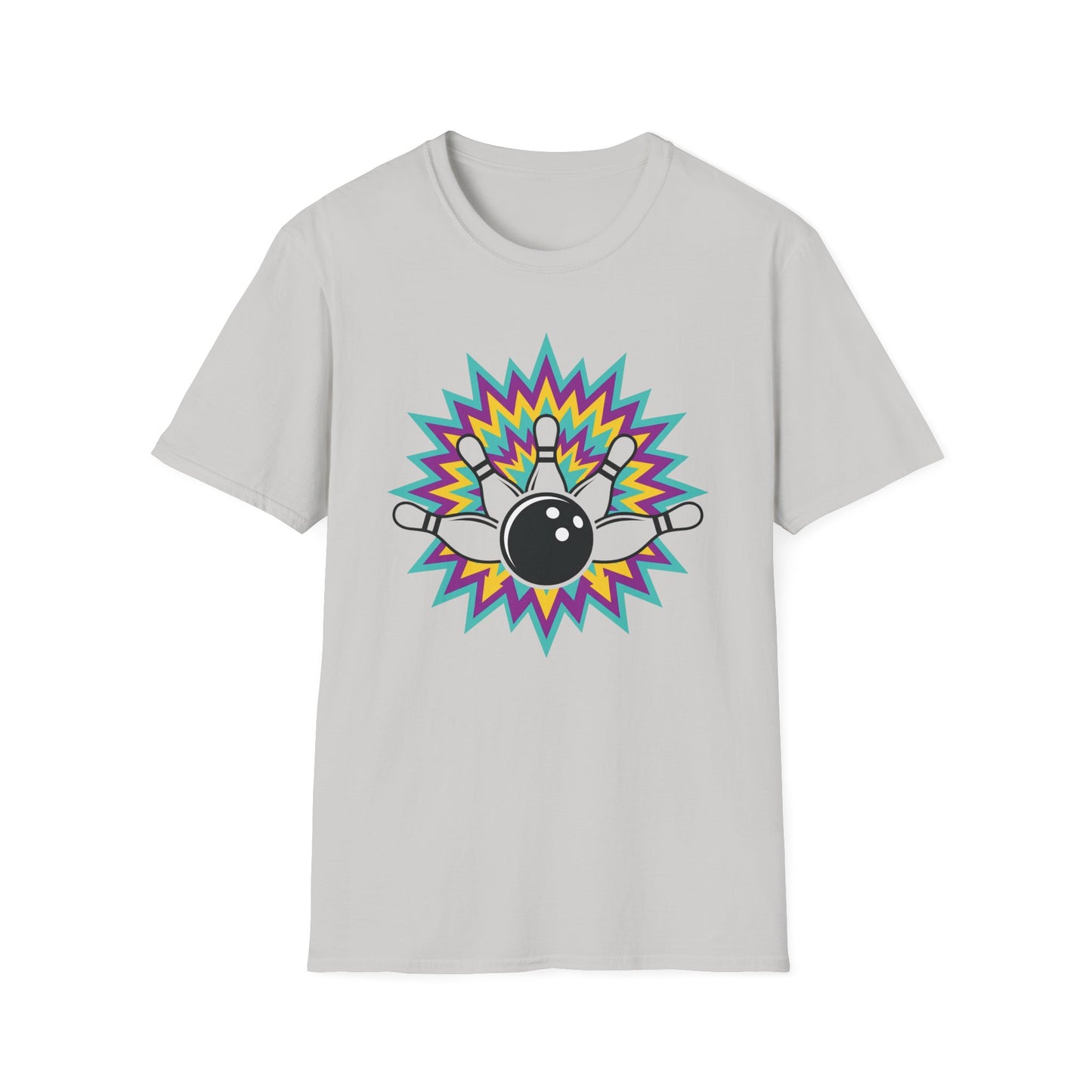 Crazy colors strike bowling T-Shirt