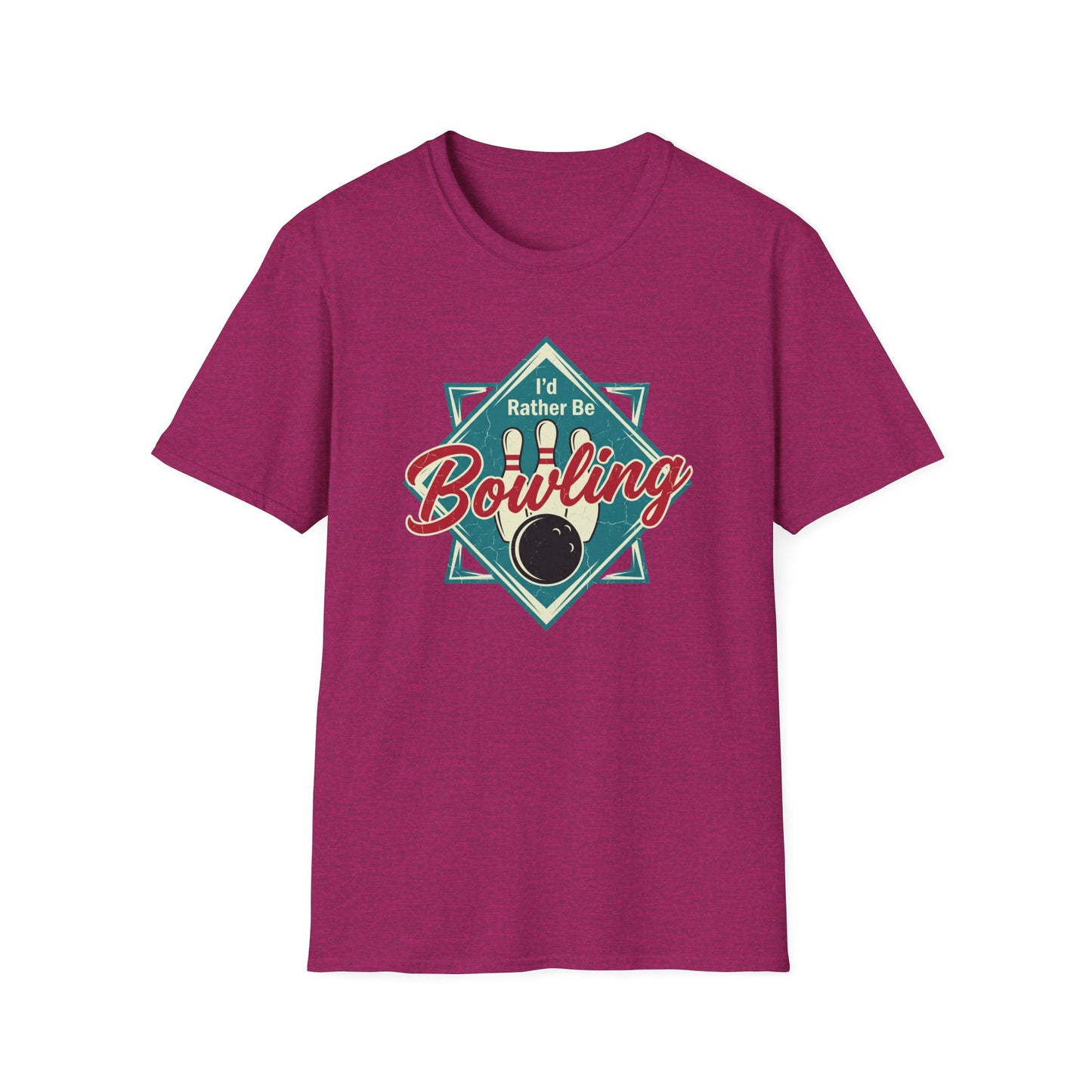 I'd rather be bowling retro T-Shirt