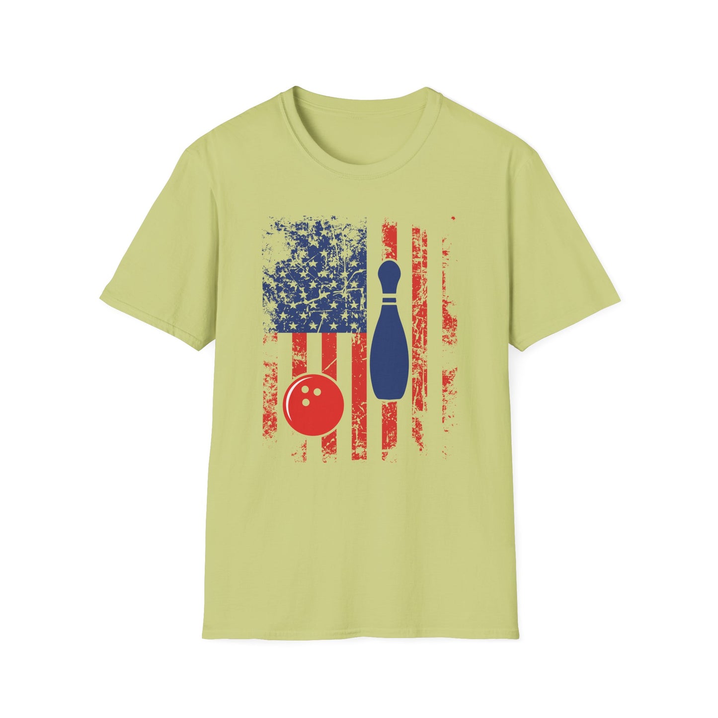 Bowling USA flag color design T-Shirt