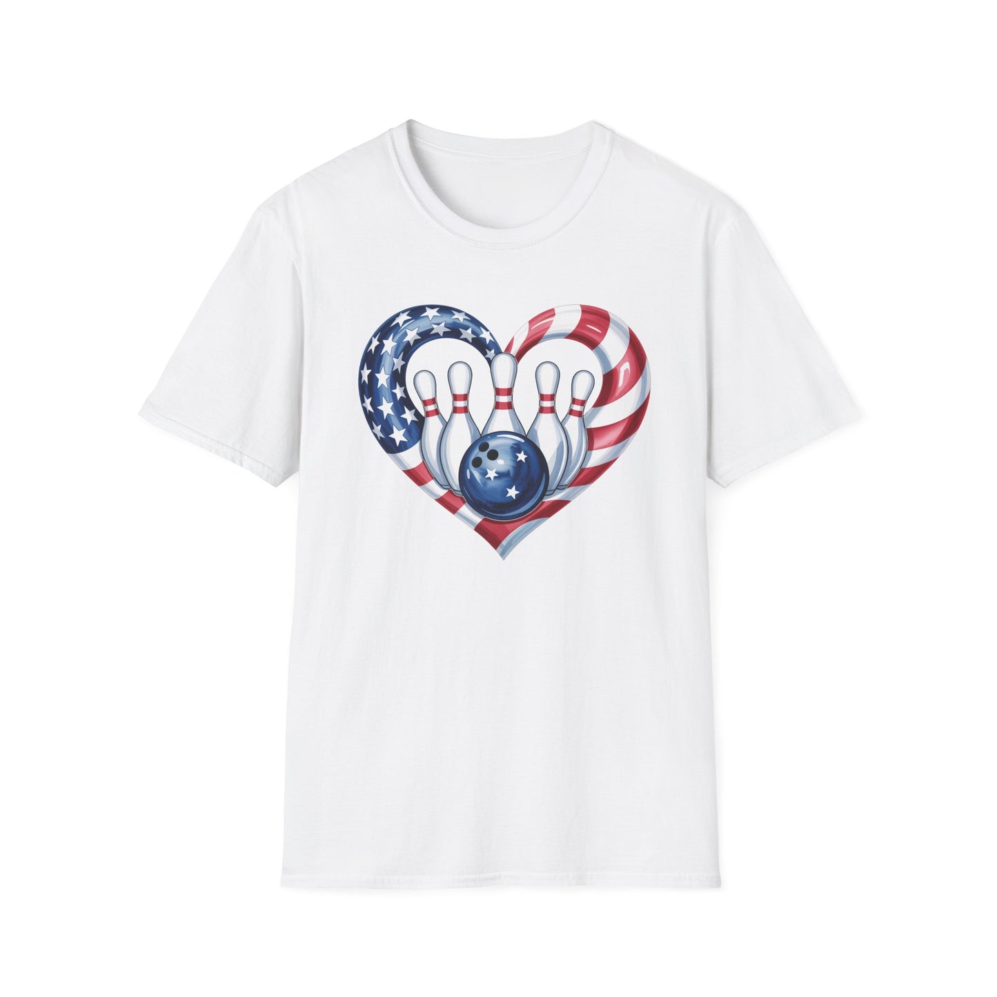 Bowling heart USA T-Shirt