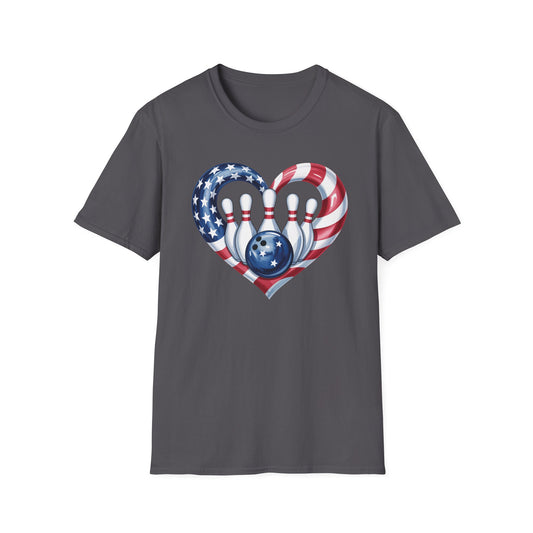 Bowling heart USA T-Shirt