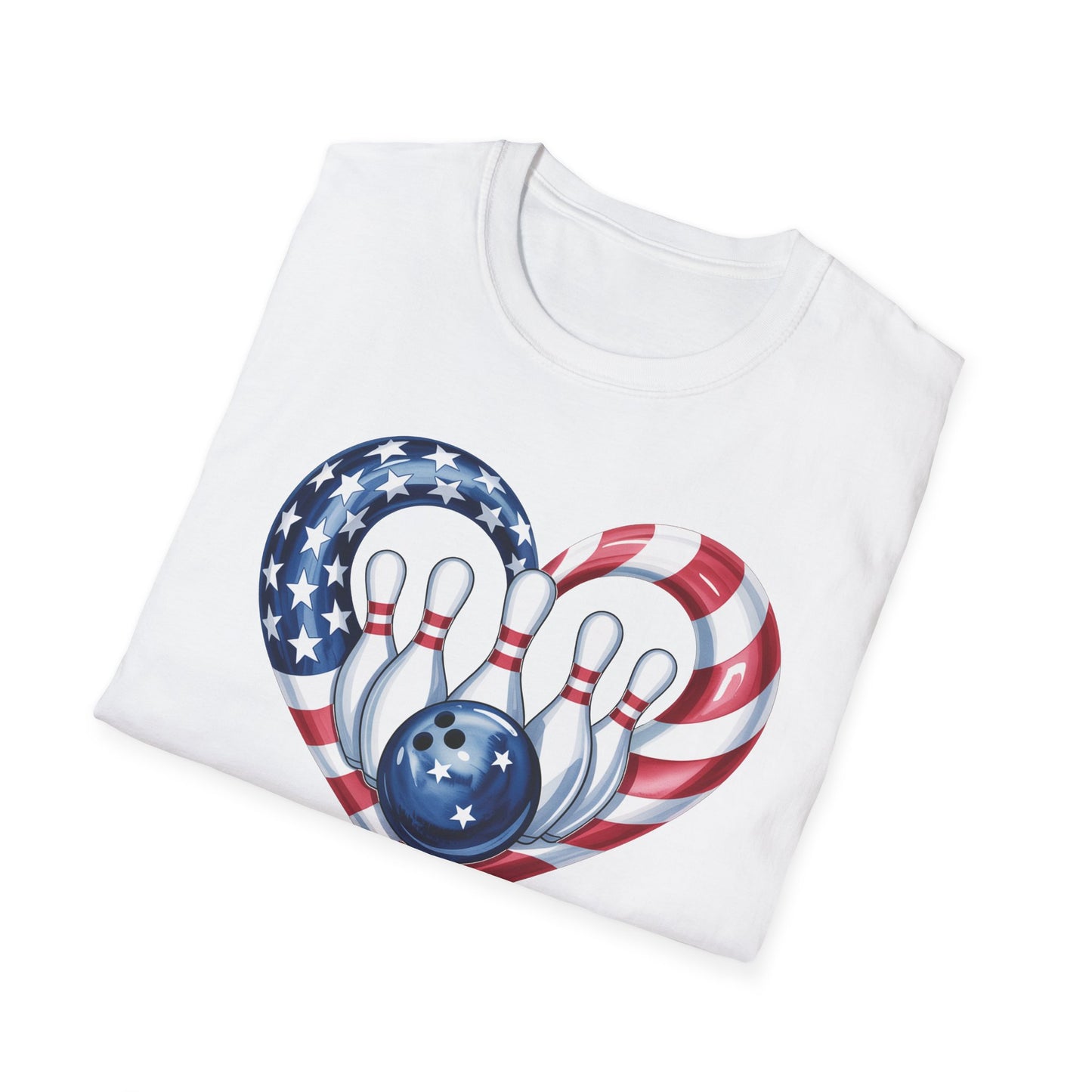 Bowling heart USA T-Shirt