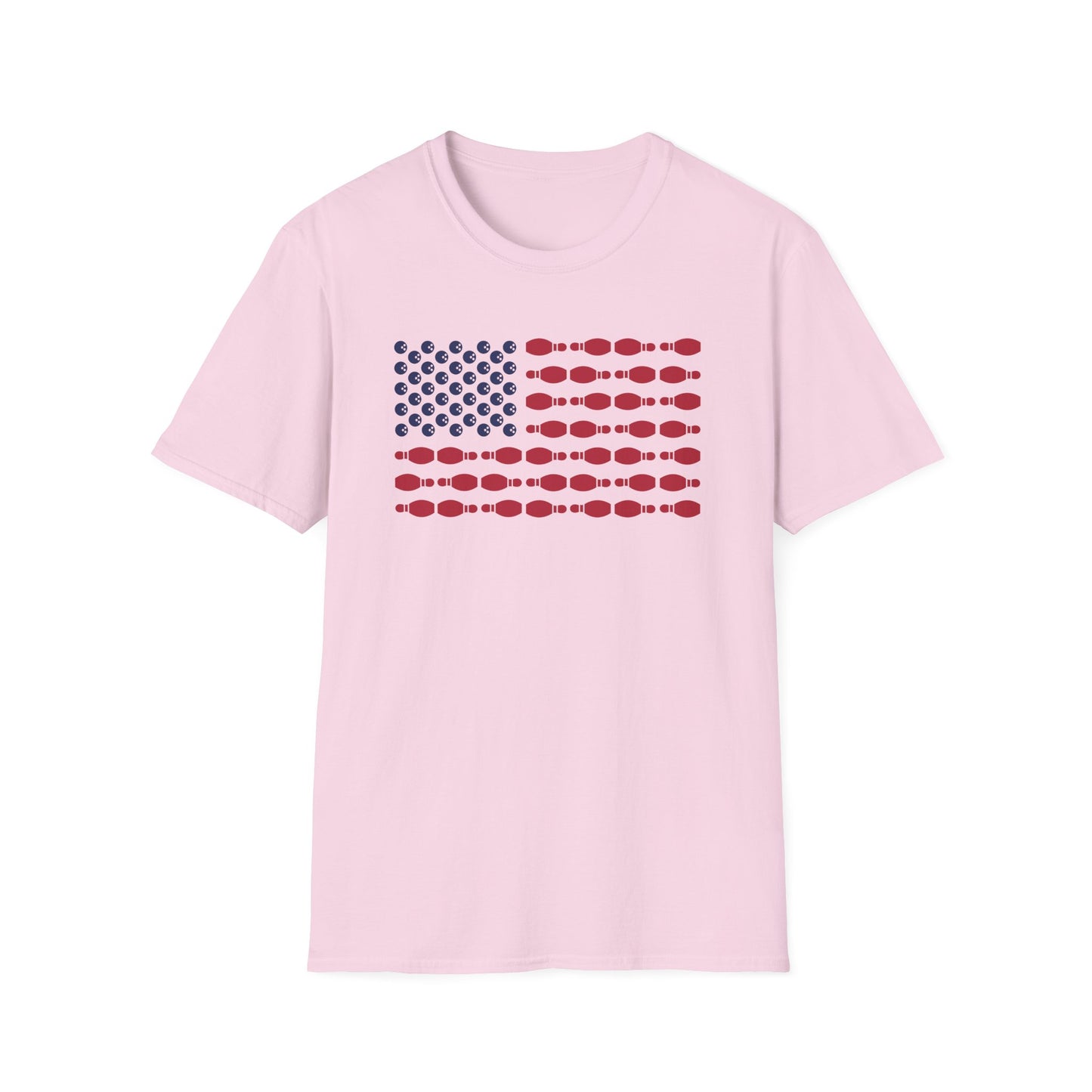 Bowling USA flag balls and pins T-Shirt