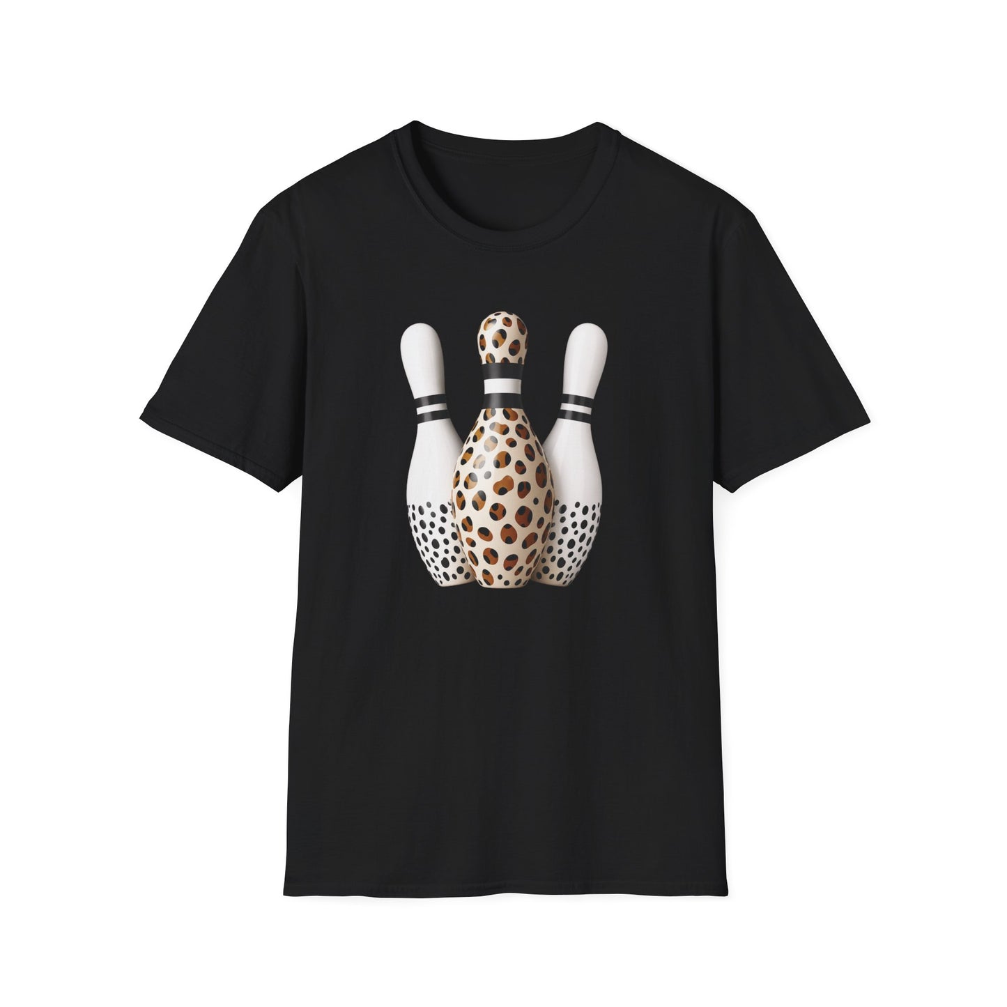 Ladies leopard bowling pins T-Shirt