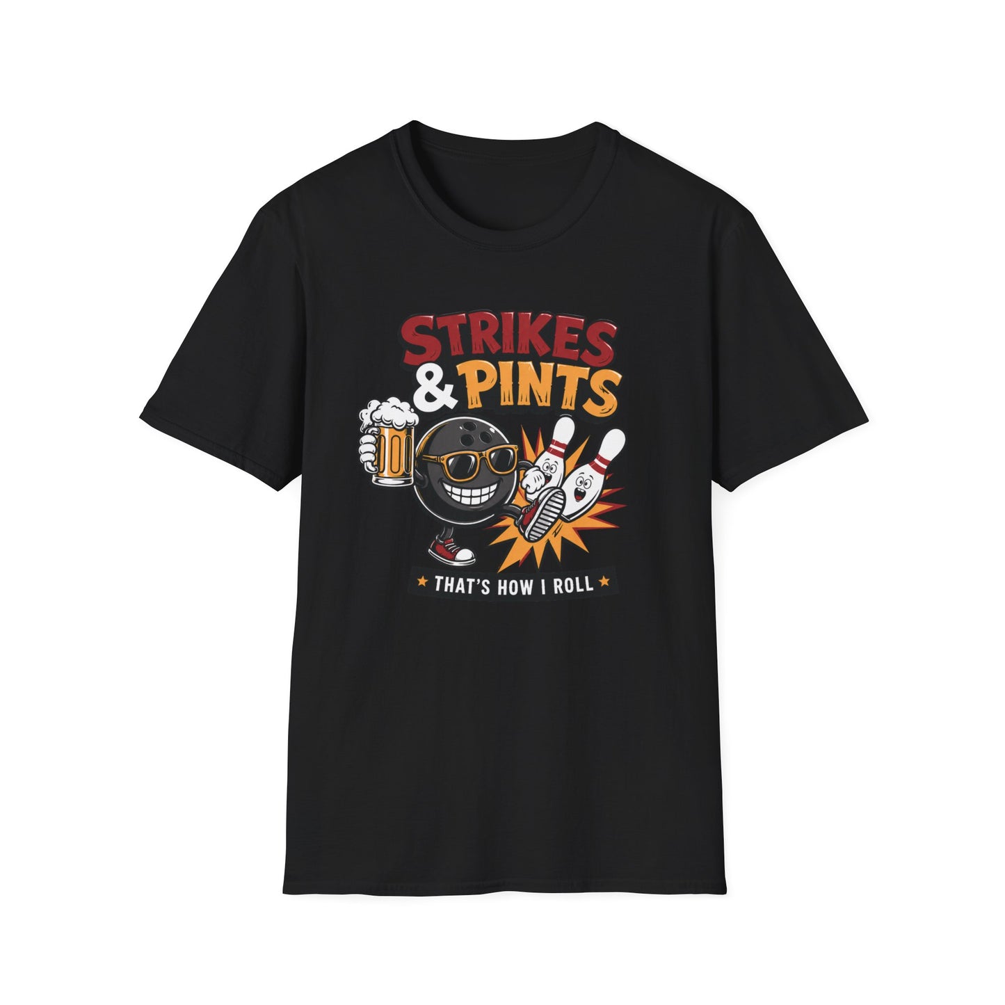 Strikes and Pints funny T-Shirt