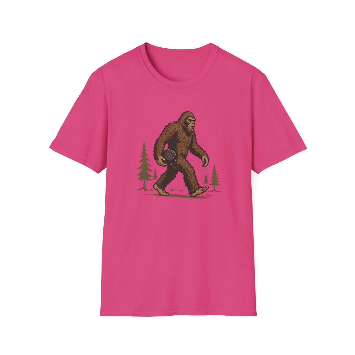 Sasquatch funny bowling modern design T-Shirt