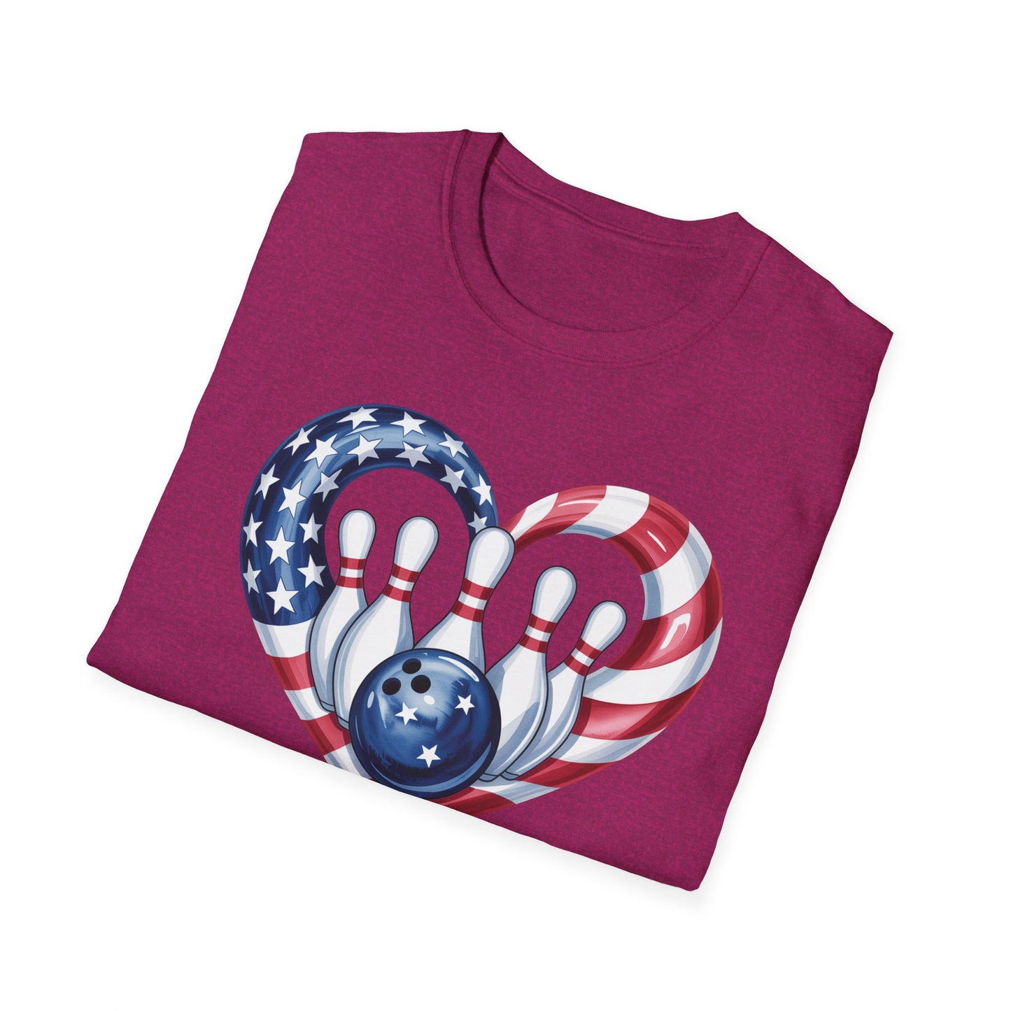 Bowling heart USA T-Shirt