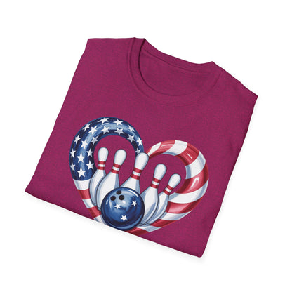 Bowling heart USA T-Shirt