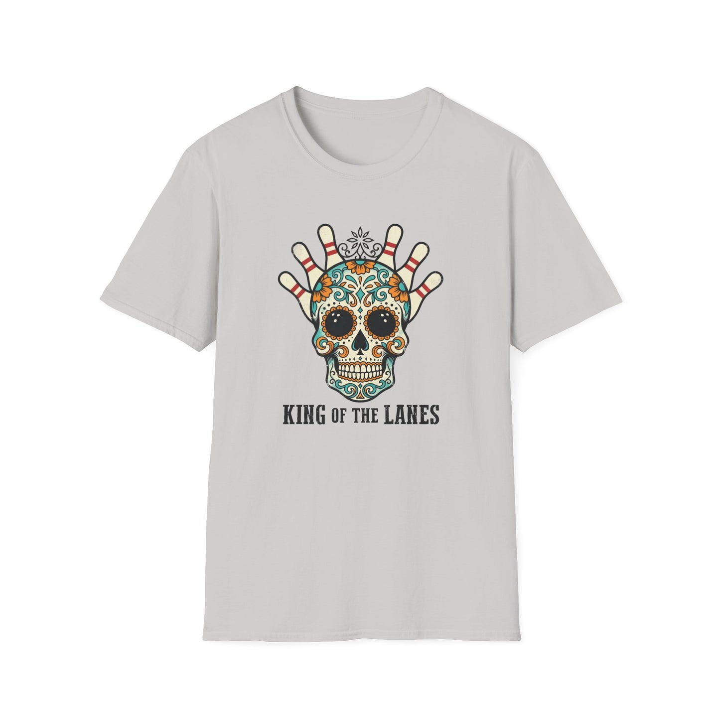 King of the lanes sugar skull design T-Shirt