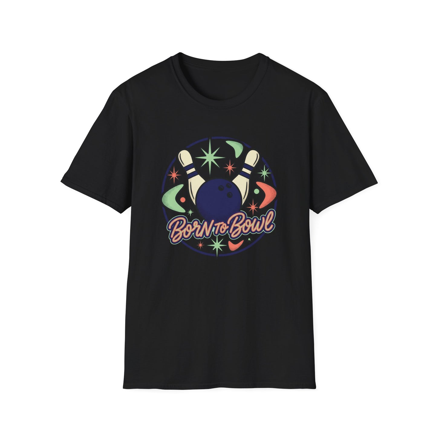 Born to bowl retro design T-Shirt