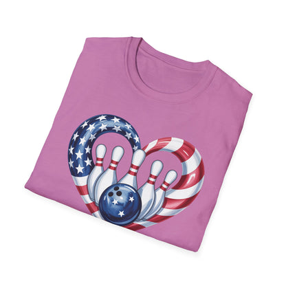 Bowling heart USA T-Shirt