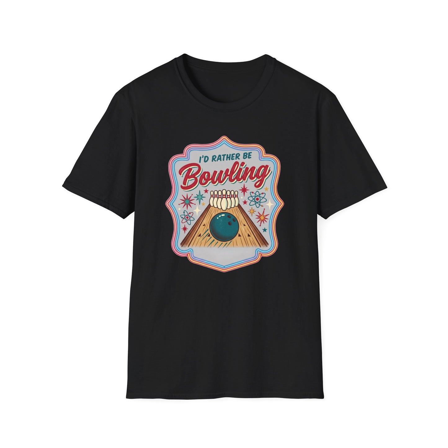 I'd rather be bowling retro T-Shirt