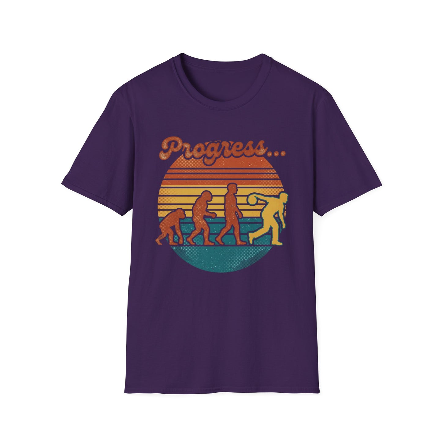 Progress retro bowling sunset T-Shirt
