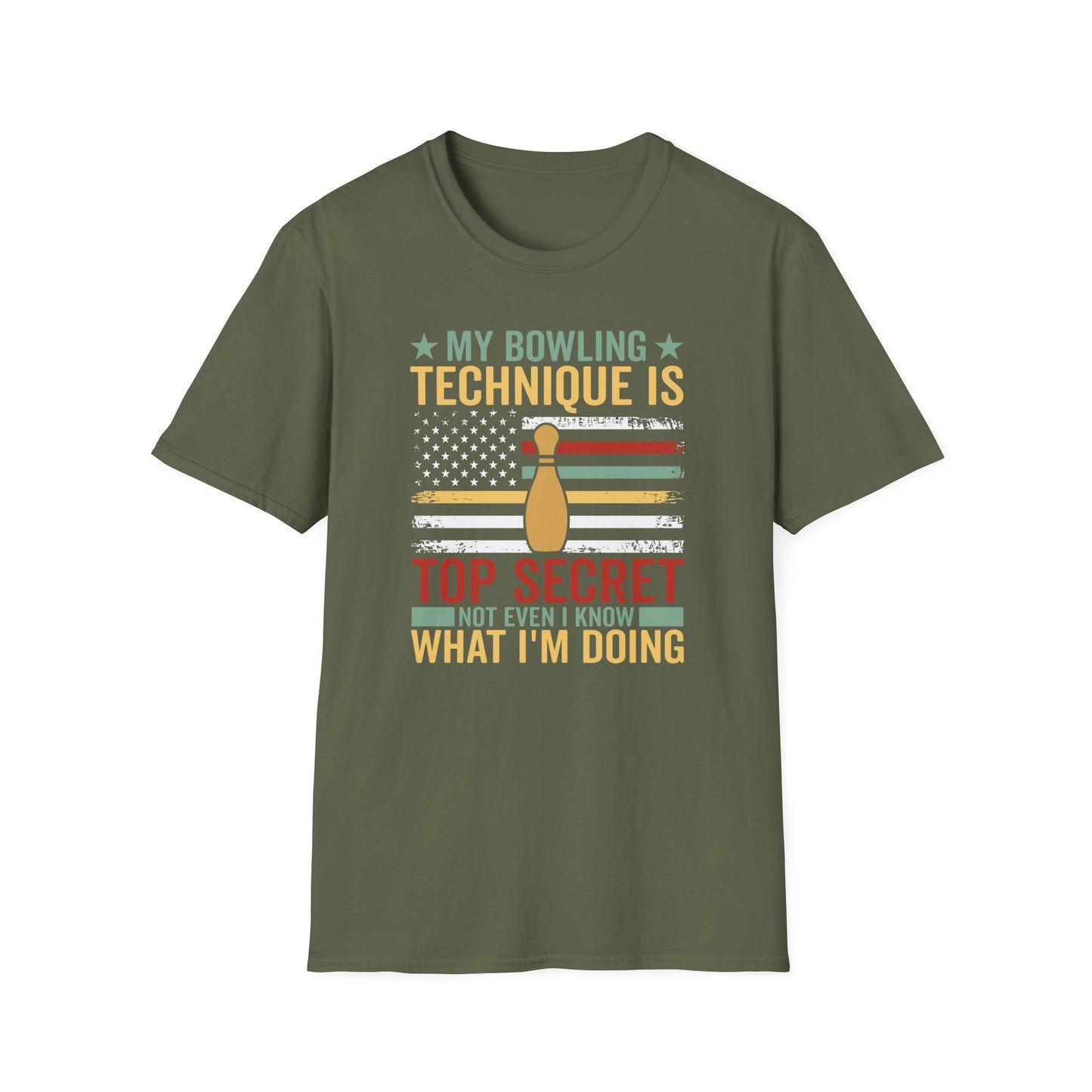 Bowling technique top secret USA T-Shirt