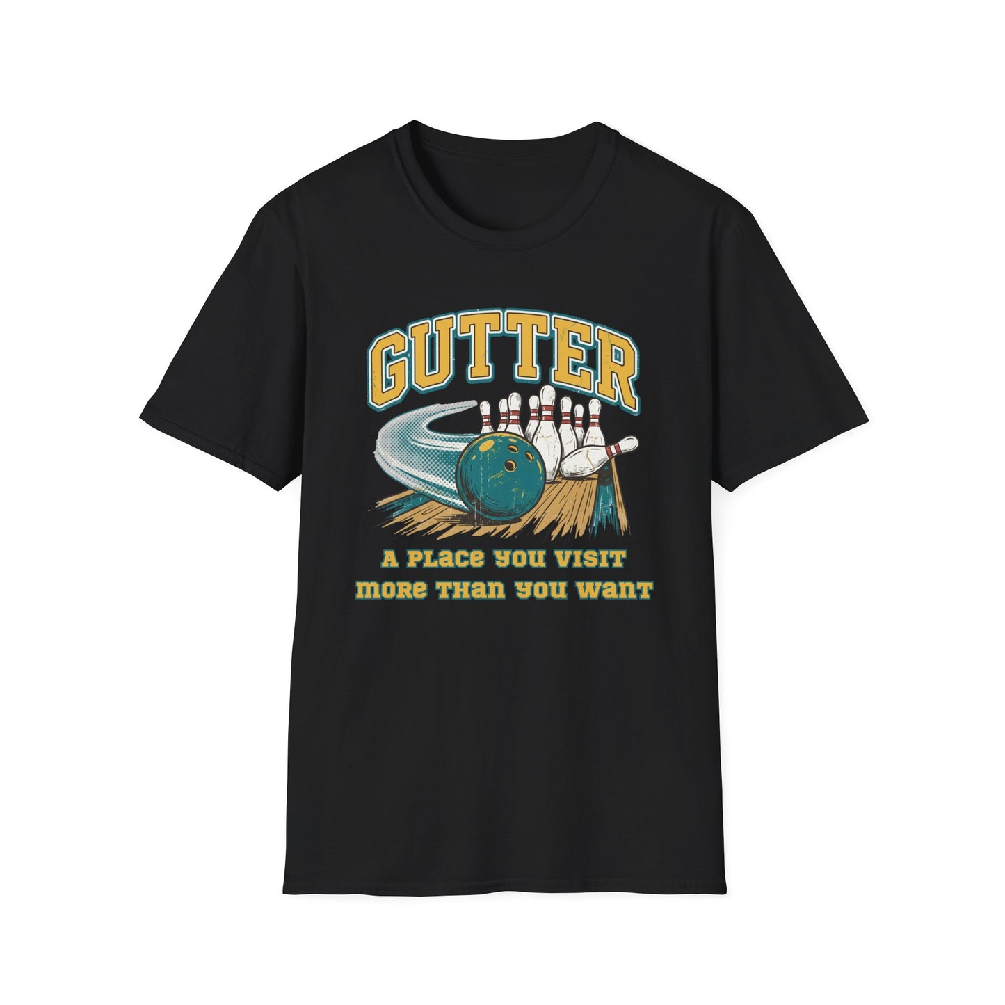 Gutter visits funny bowling T-Shirt