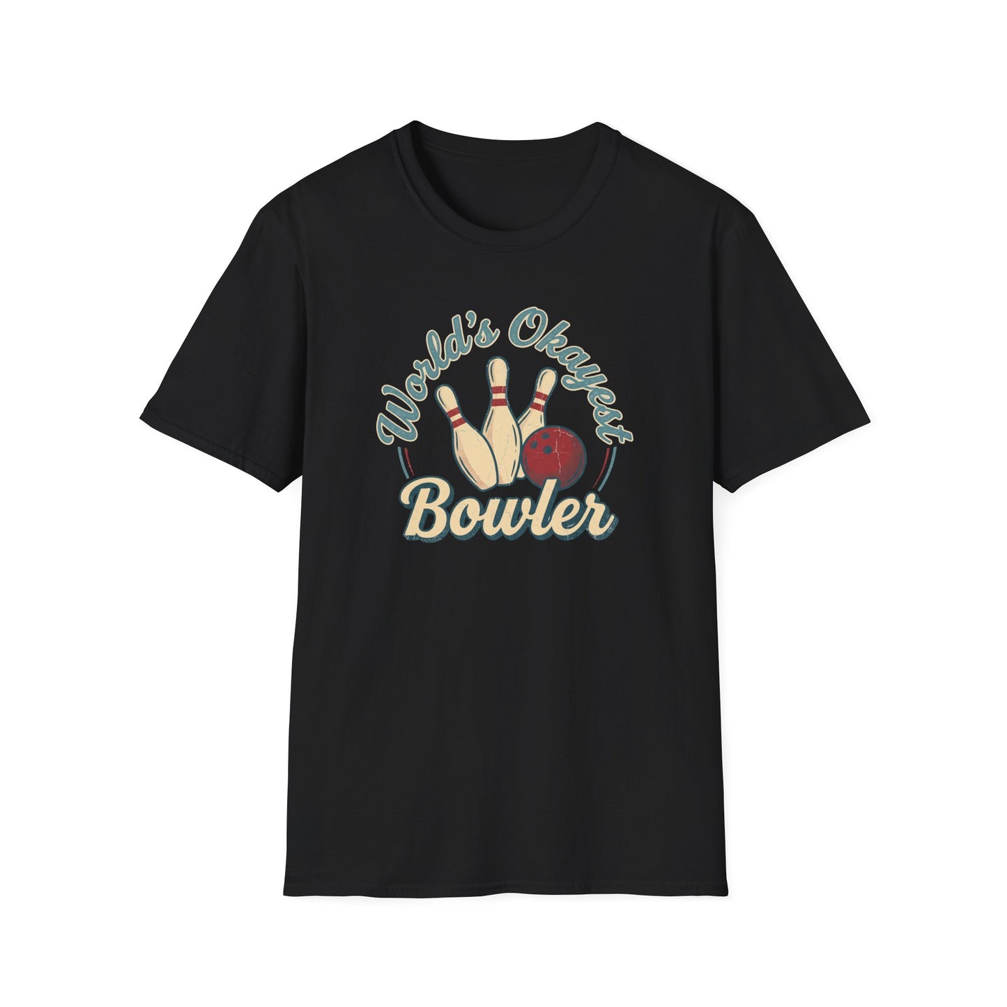 Worlds okayest bowler funny bowling T-Shirt
