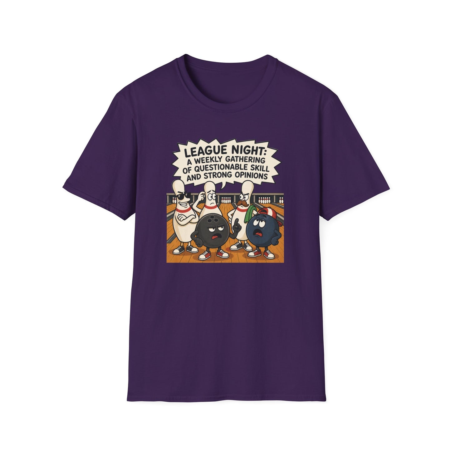 League night opinions funny bowling T-Shirt