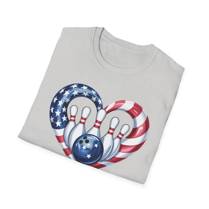 Bowling heart USA T-Shirt
