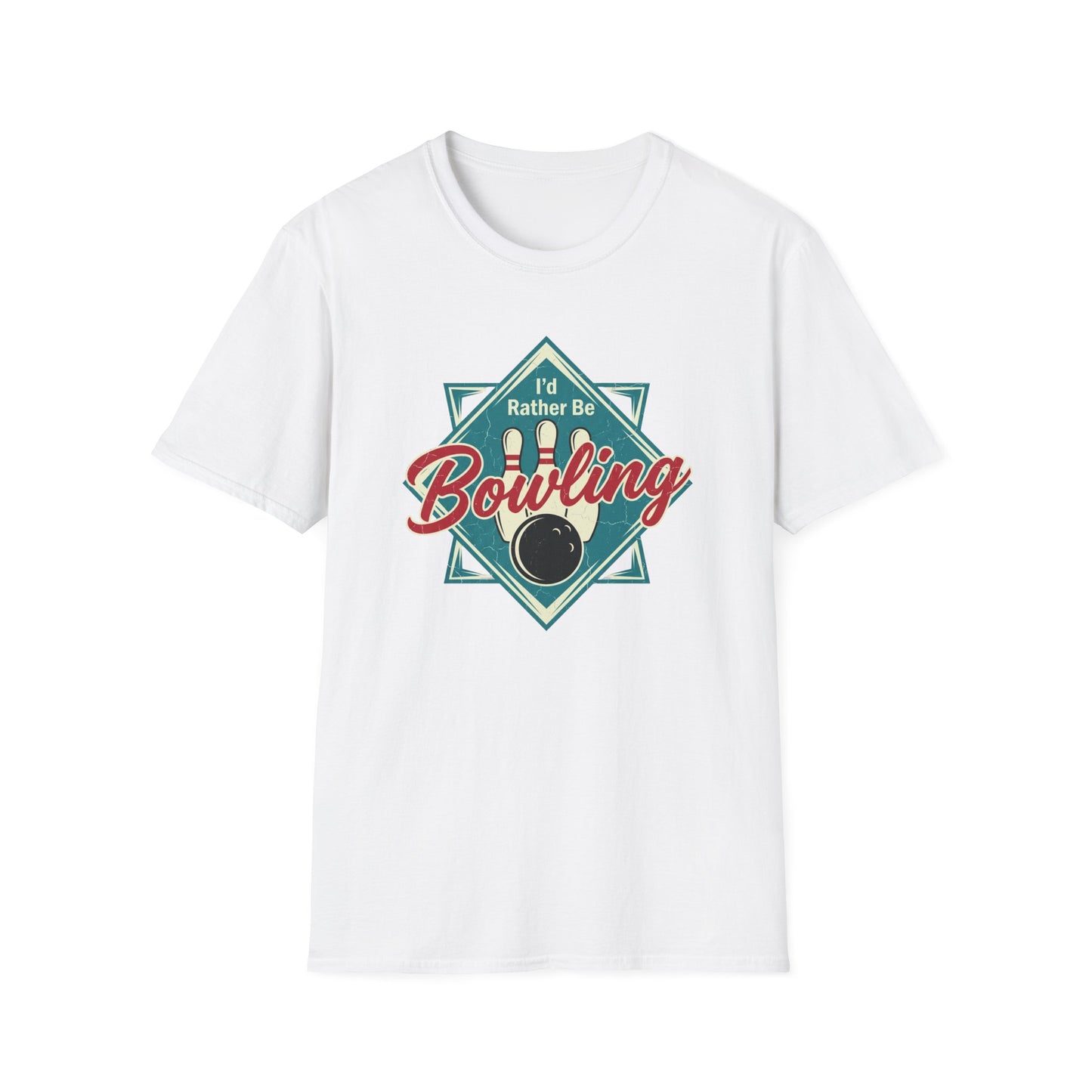 I'd rather be bowling retro T-Shirt