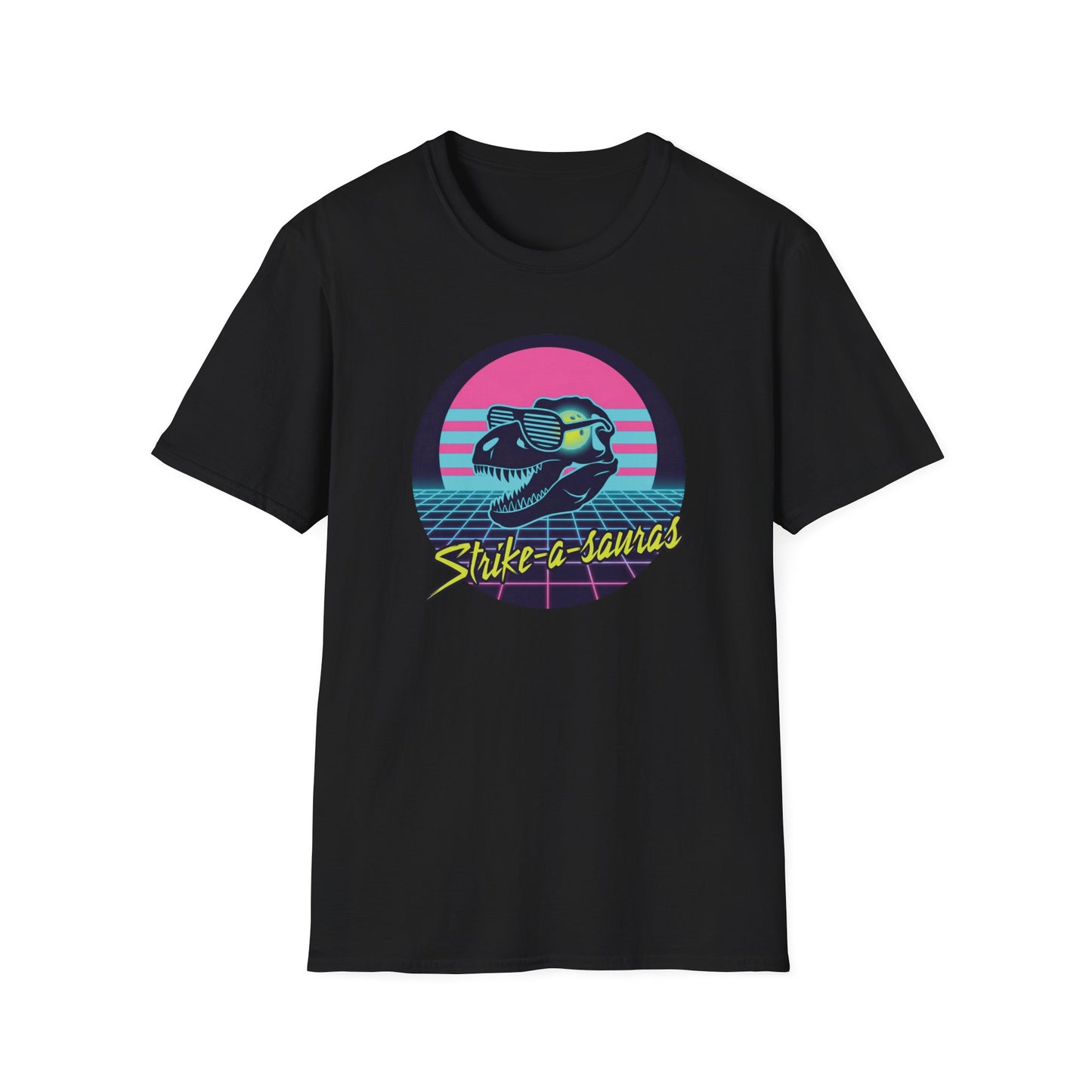 Strike-a-sauras vaporwave bowling T-Shirt