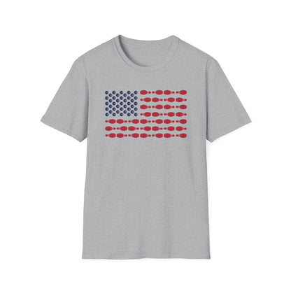 Bowling USA flag balls and pins T-Shirt
