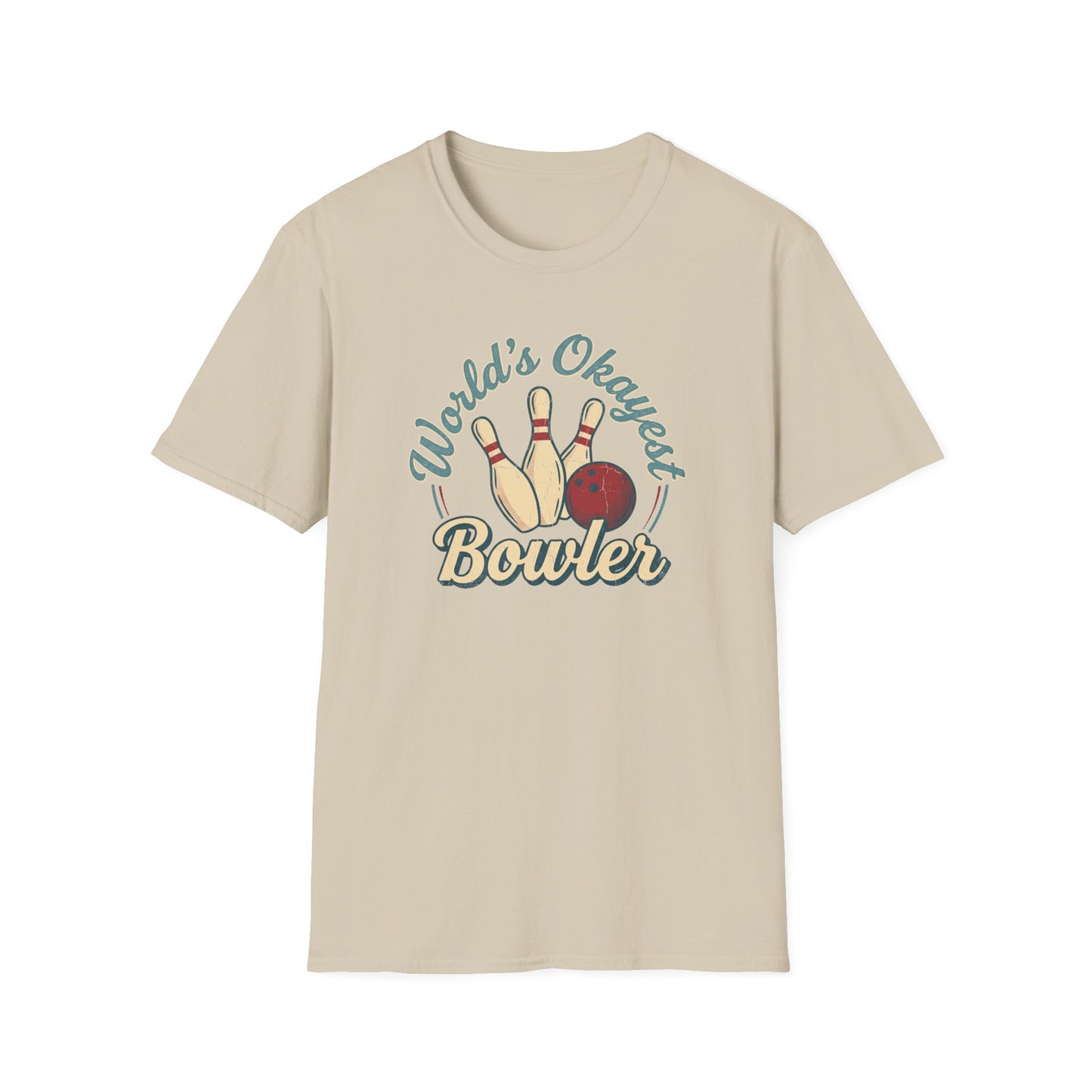 Worlds okayest bowler funny bowling T-Shirt