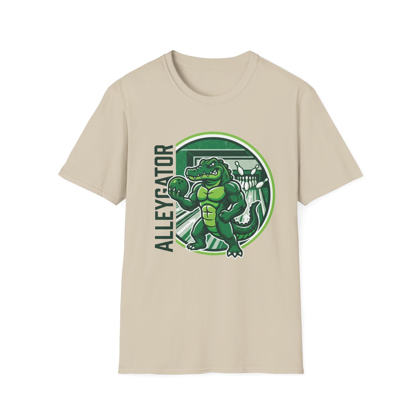 Alleygator side text T-Shirt