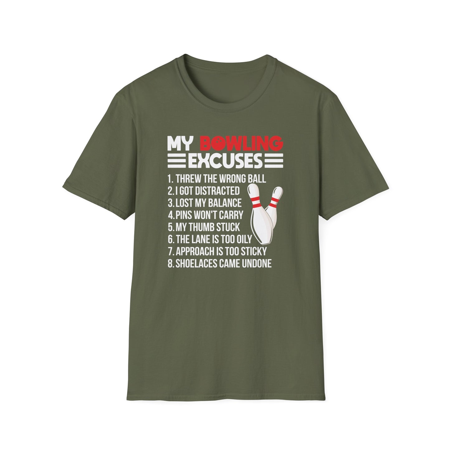 Funny bowling excuses T-Shirt