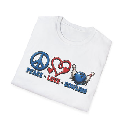 Peace, Love, Bowling T-Shirt