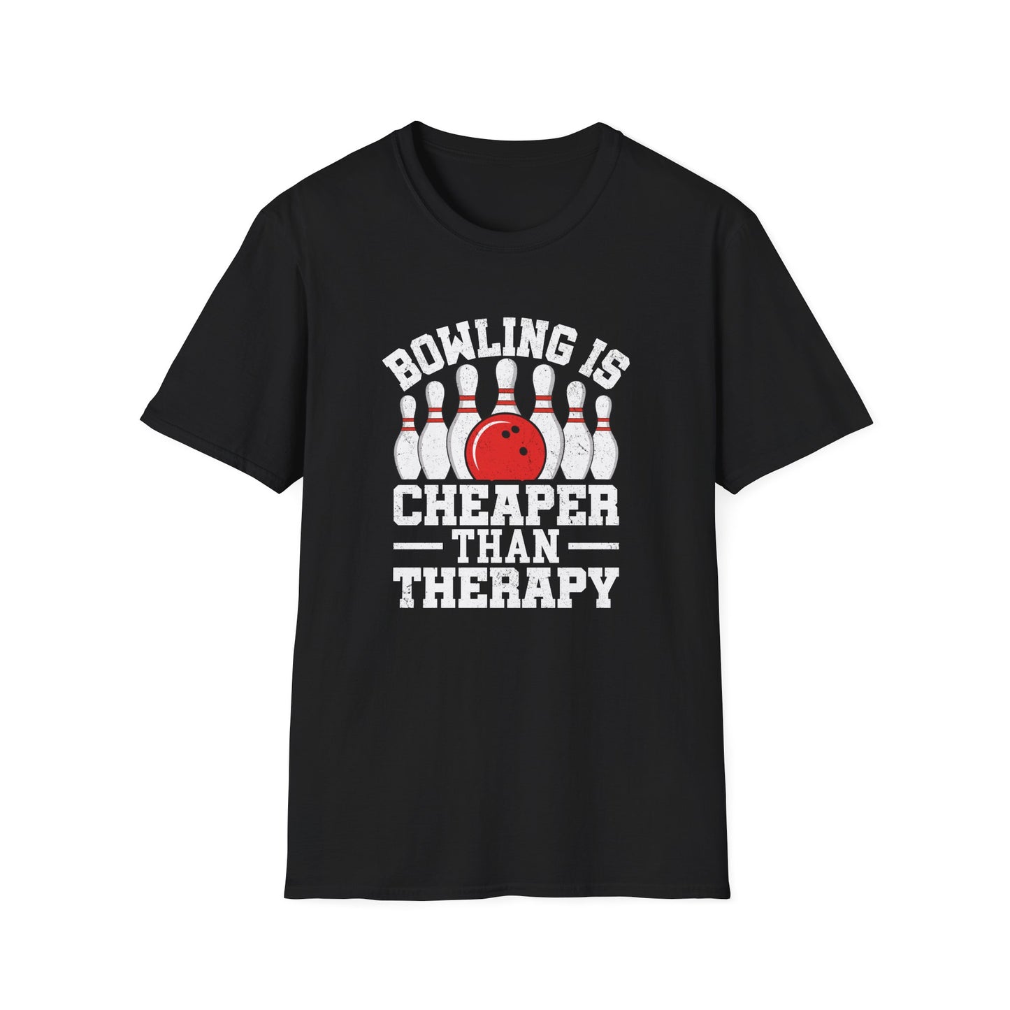 Bowling is cheaper than therapy funny T-Shirt