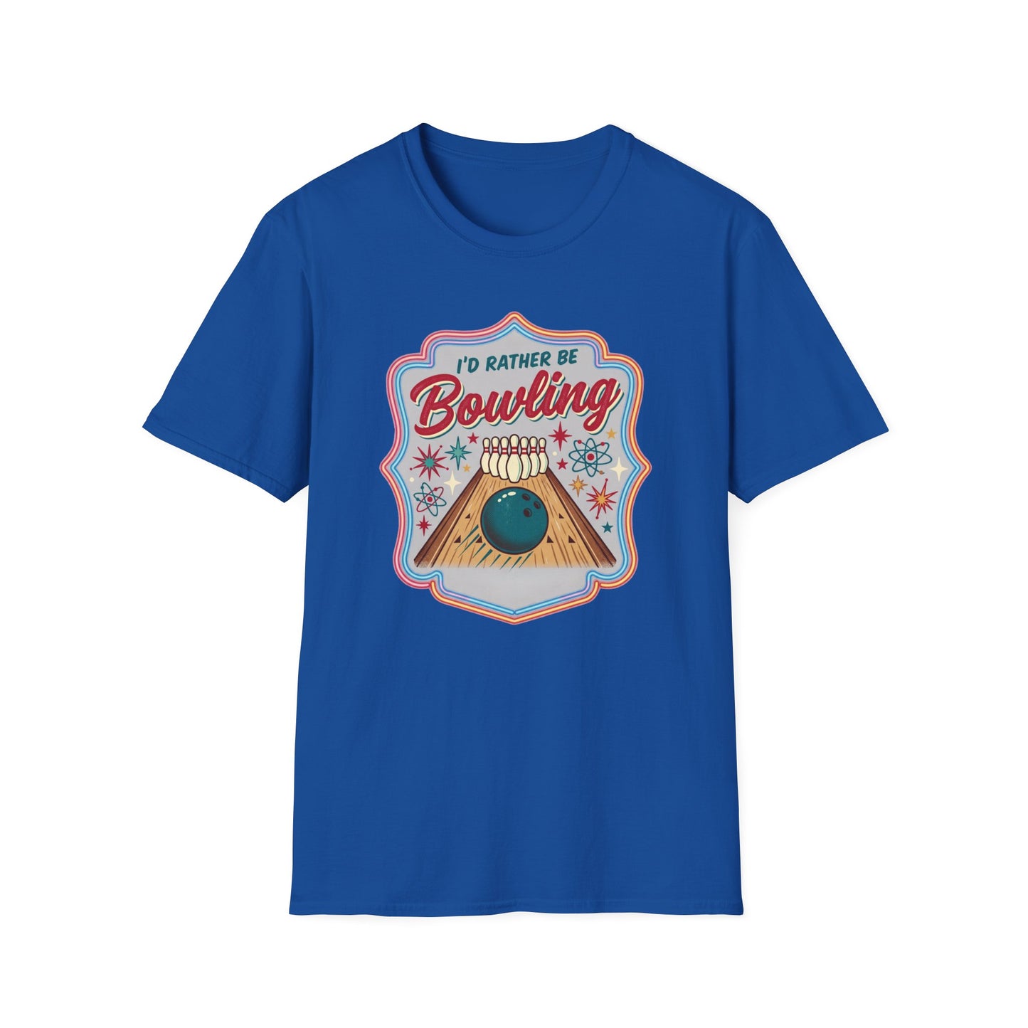 I'd rather be bowling retro T-Shirt