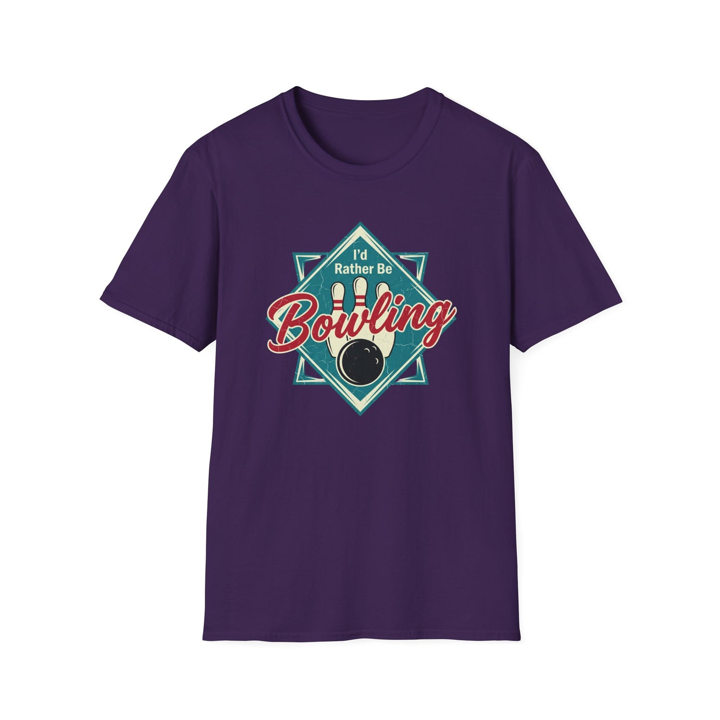 I'd rather be bowling retro T-Shirt
