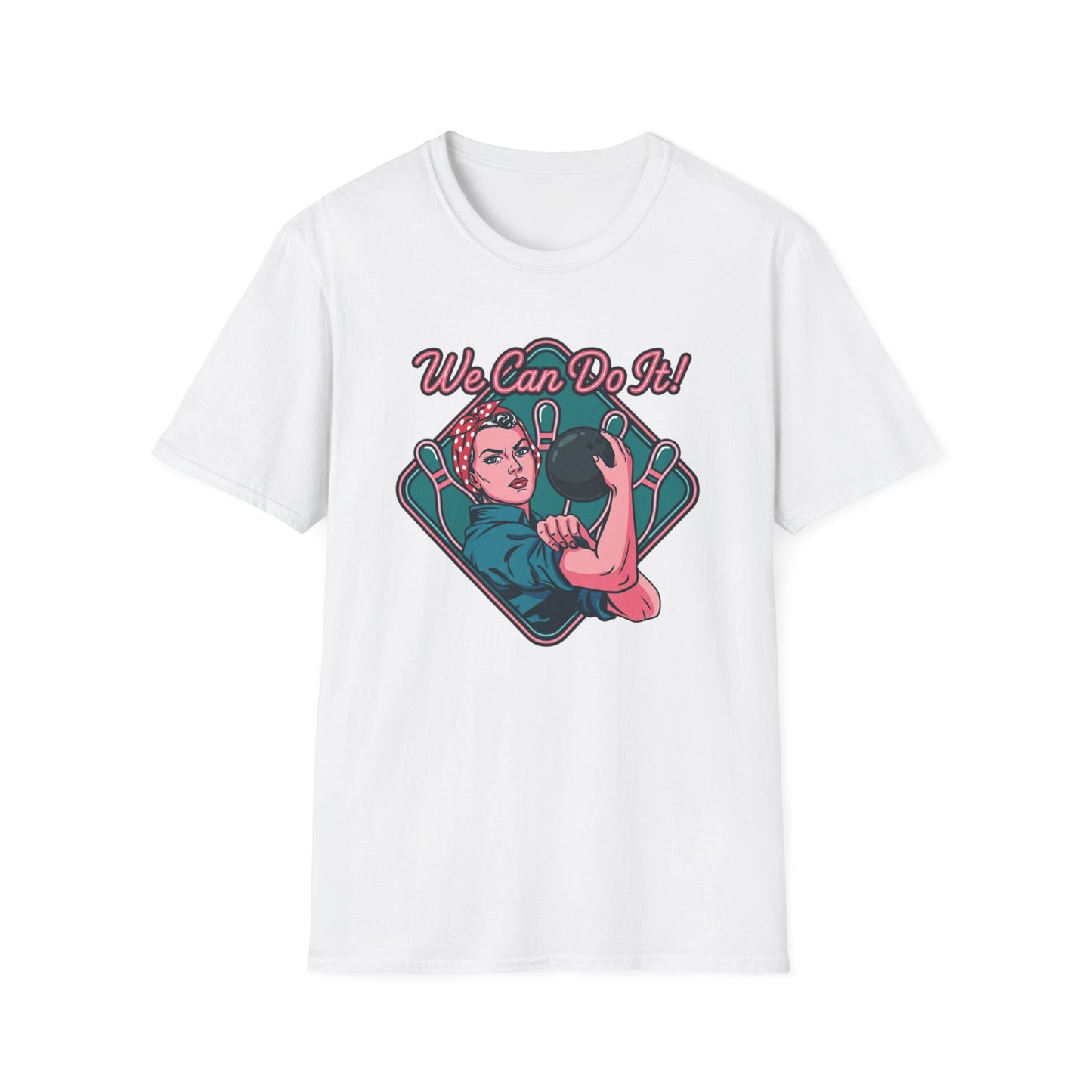 We can do it ladies bowling retro T-Shirt