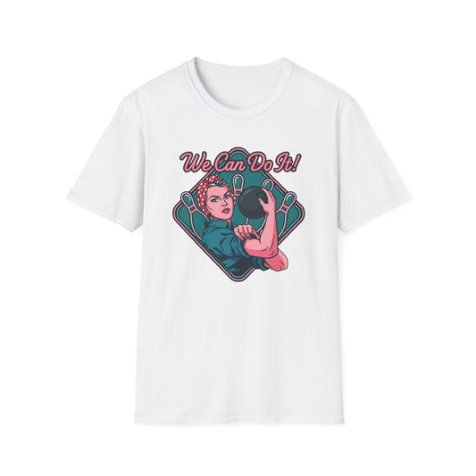 We can do it ladies bowling retro T-Shirt