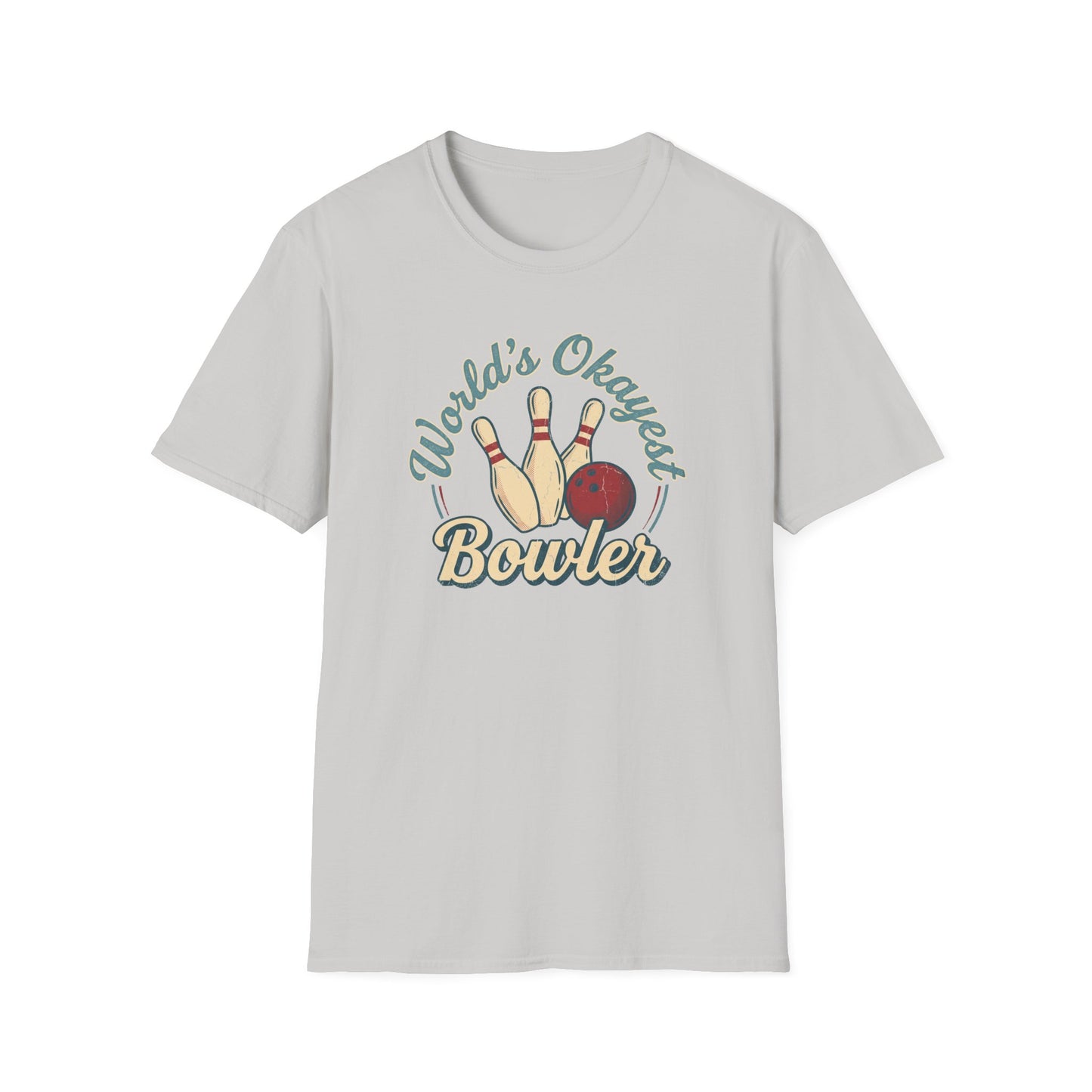 Worlds okayest bowler funny bowling T-Shirt
