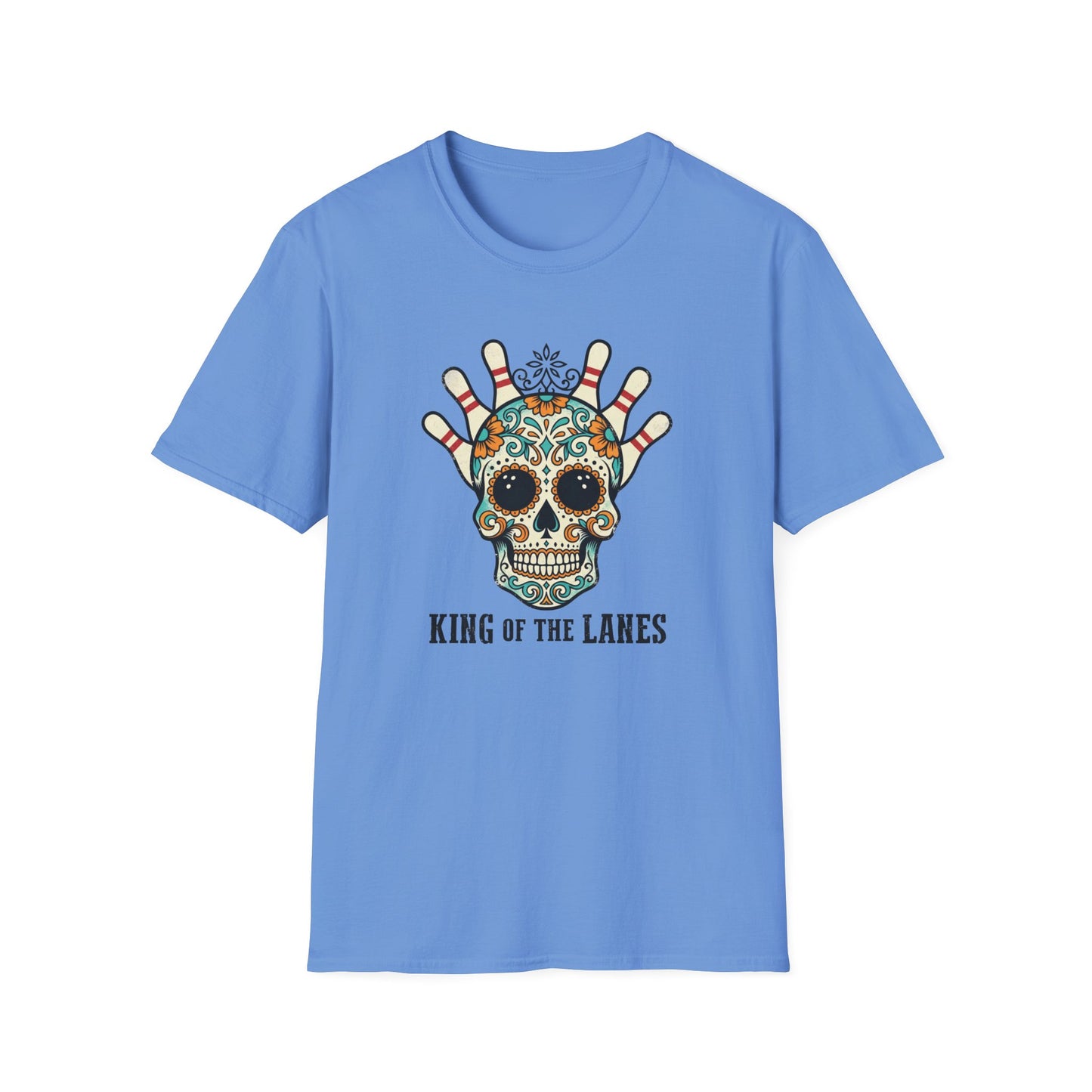 King of the lanes sugar skull design T-Shirt