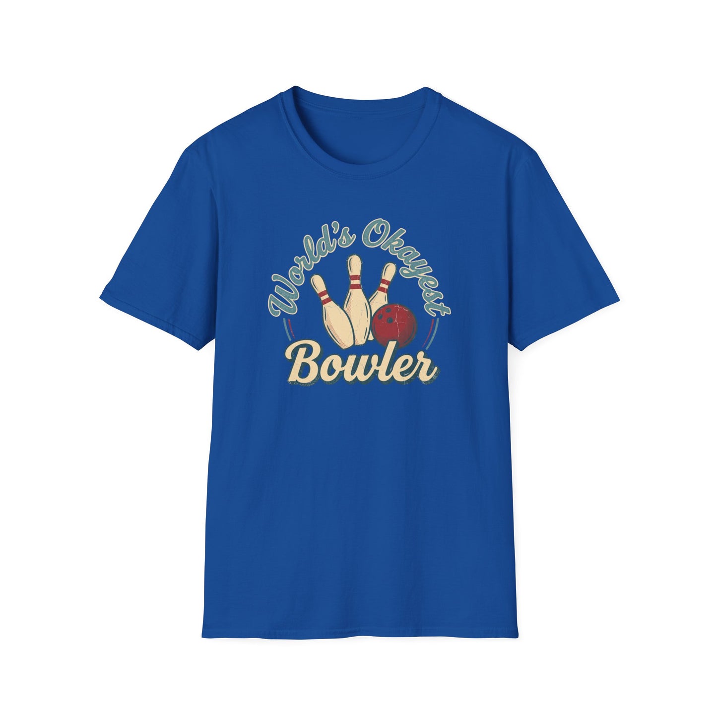 Worlds okayest bowler funny bowling T-Shirt
