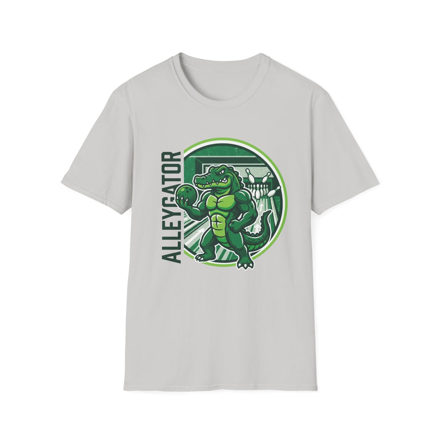 Alleygator side text T-Shirt
