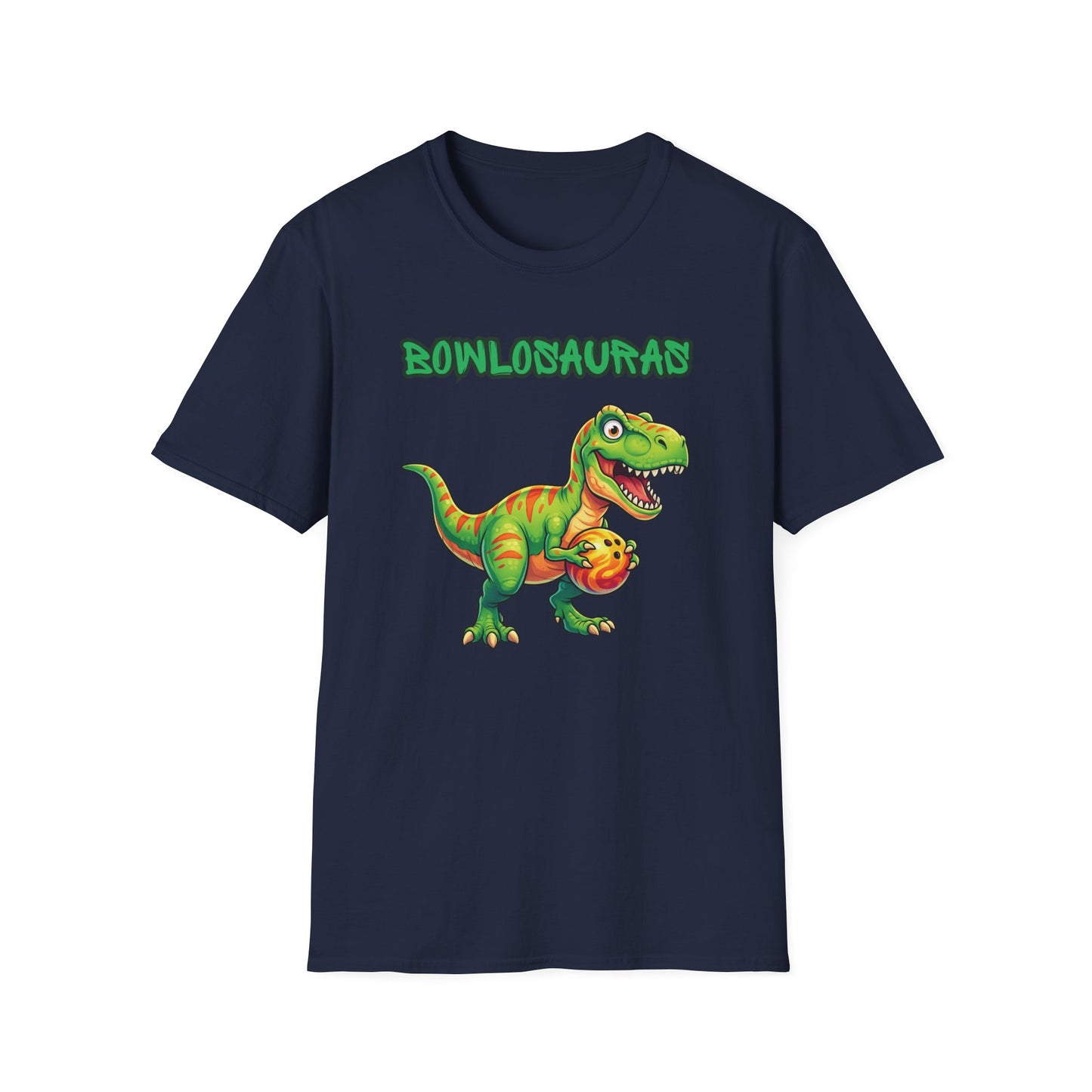 Big bowlosauras funny bowling T-Shirt