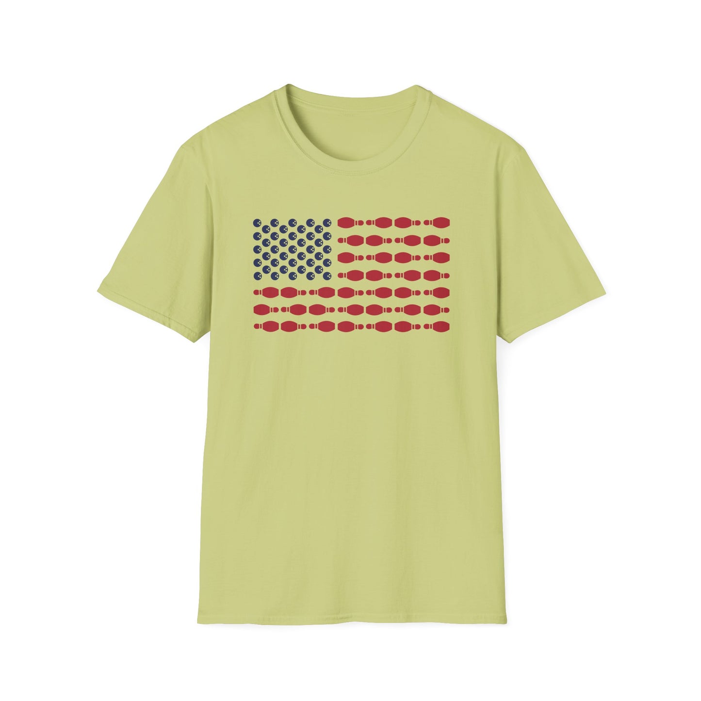 Bowling USA flag balls and pins T-Shirt