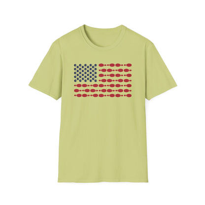 Bowling USA flag balls and pins T-Shirt