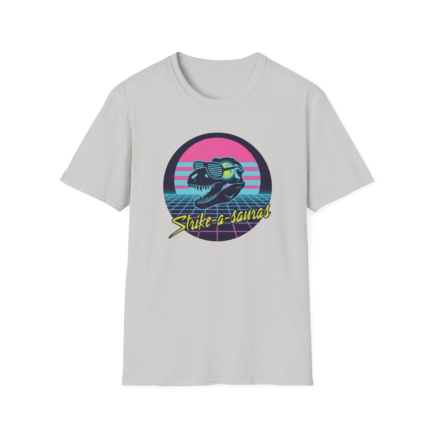 Strike-a-sauras vaporwave bowling T-Shirt