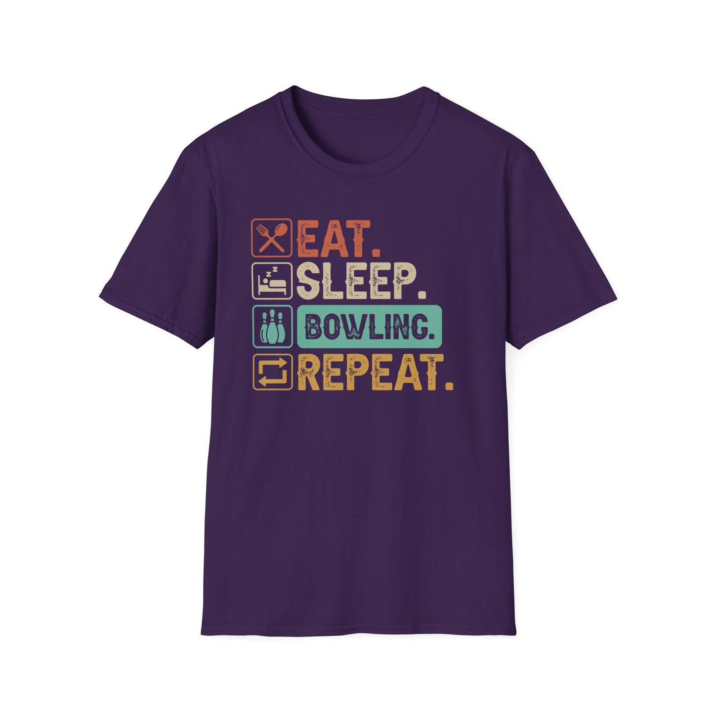 Eat. Sleep. Bowling. Repeat. graphic T-Shirt