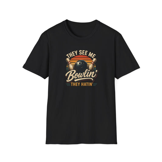 They see me bowlin' retro T-Shirt