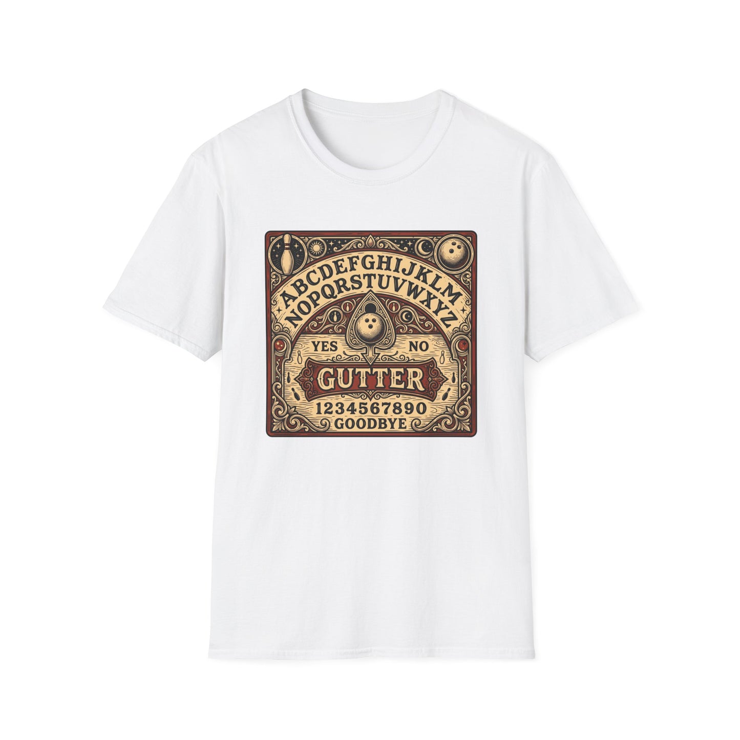 Funny gutter Ouija board design T-Shirt