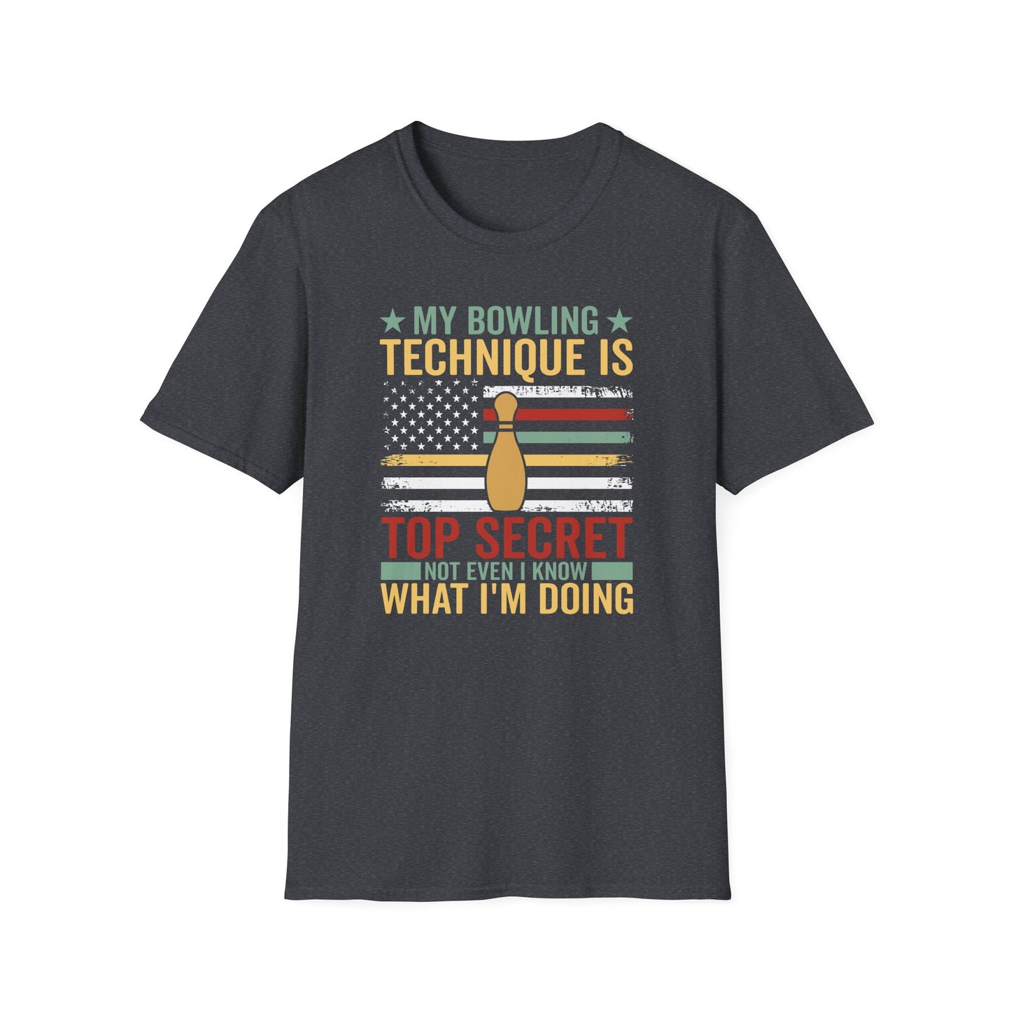 Bowling technique top secret USA T-Shirt